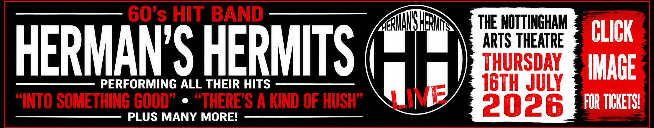 Herman's Hermits on in Nottingham at The Arts Theatre Banner